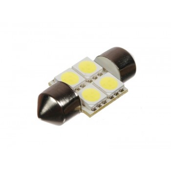 Светодиодная автолампа T10 28mm 4pcs 0,84W 12V